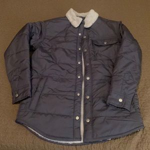 Old Navy Boys Sherpa-lined Gray Jacket Size: XXL (18)